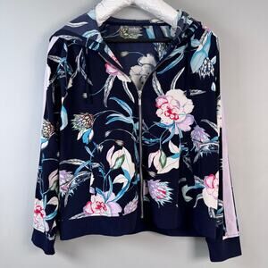 NY&Co Soho Women's L  Floral Print Light Summer Athletic Jacket